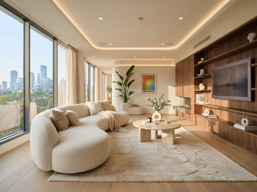Bright modern living room