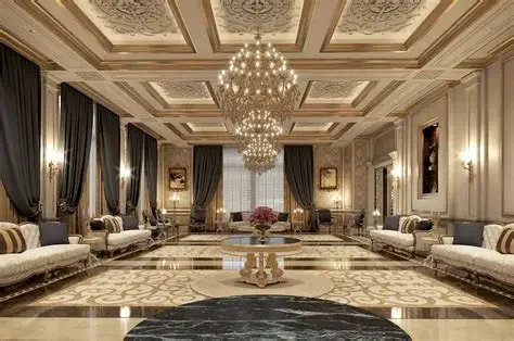 Luxury classic living room interior